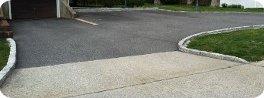 Before JCore Driveway Sealcoating sealed the driveway