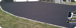 After JCore Driveway Sealcoating sealed the driveway